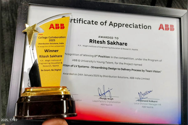 ABB India Young Talent Winner